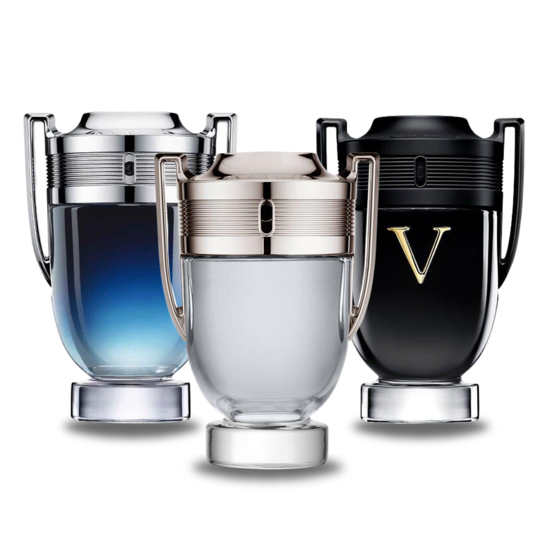 Akční balíček 3 parfémů: Paco Rabanne INVICTUS LEGEND, Paco Rabanne INVICTUS a Paco Rabanne INVICTUS VICTORY 100 ml.