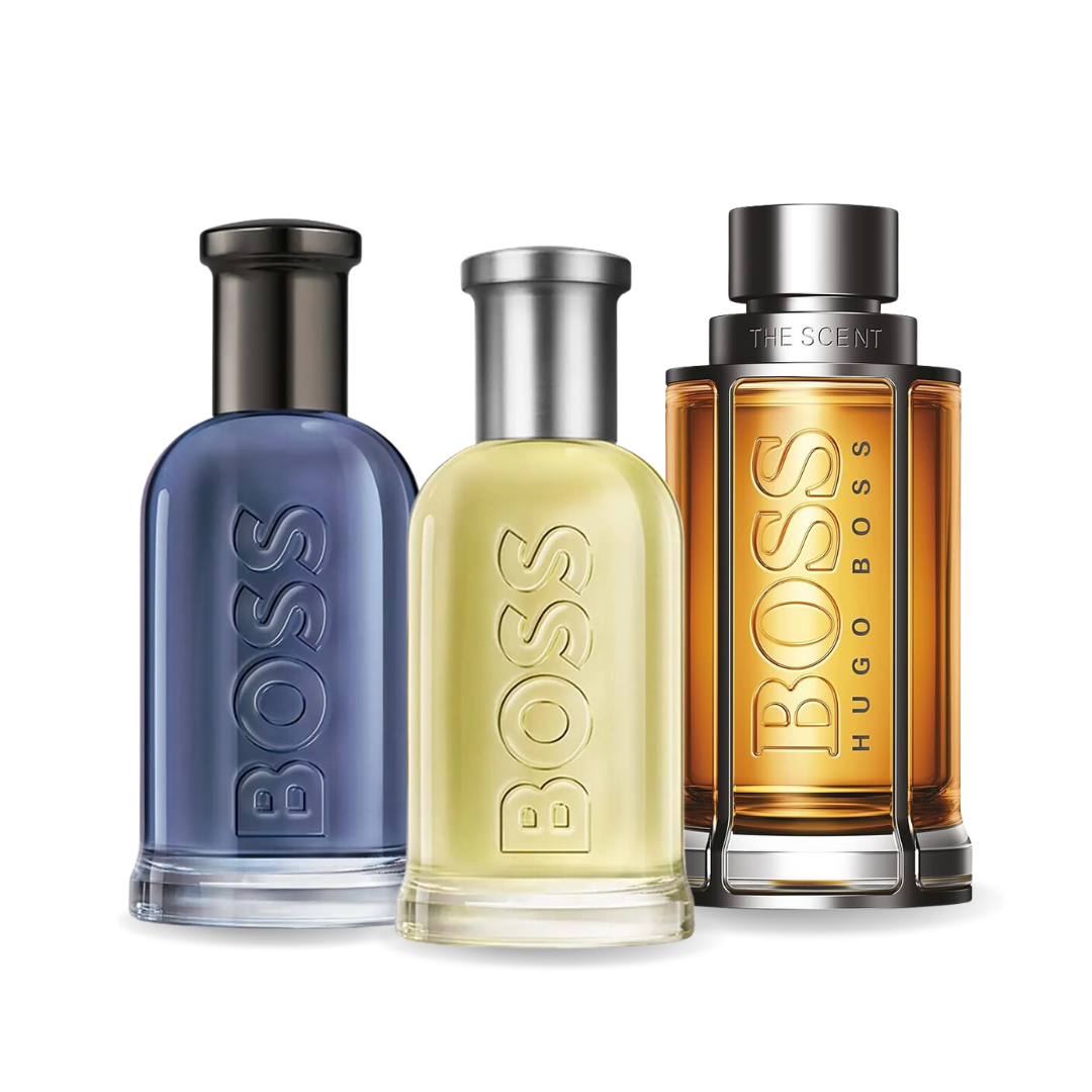 Akční balíček 3 parfémů: BOSS BOTTLED, BOSS THE SCENT a BOSS BOTTLED INFINITE 100 ml.
